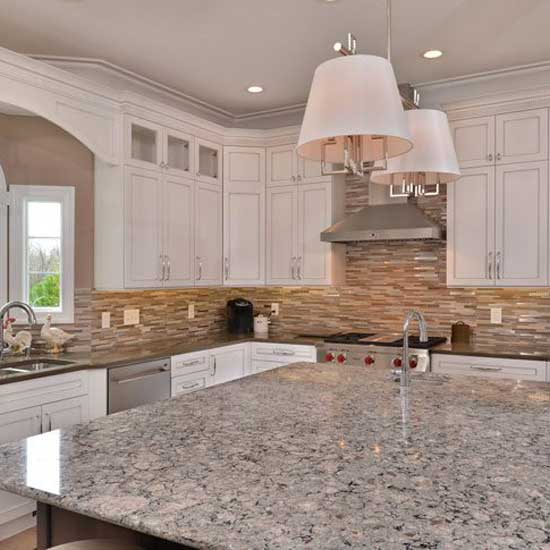 Kitchen Remodel - A beautiful newly remodeled kitchen with granite countertops designed by Tamer Construction. 